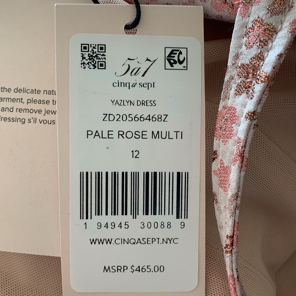 CINQ a SEPT’S YAZLYN MINI Dress floral print -size 12 - Picture 7 of 10